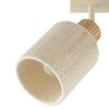 Brilliant Faretto da soffitto Arlo con paralumi cilindrici beige e teste orientabili