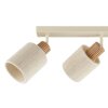 Brilliant Faretto da soffitto Arlo con paralumi cilindrici beige e teste orientabili