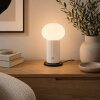 Brilliant Lampada da tavolo Venti con base cilindrica rigata, LED 3000 Kelvin bianco caldo