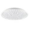 Brilliant plafoniera LED Oscara bianca, temperatura di colore regolabile 2700-4000 Kelvin