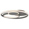 Brilliant plafoniera LED Runda, corpo antracite, anelli, memoria, 3000 Kelvin bianco caldo