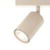 Brilliant Plafoniera a 5 faretti Jello champagne, orientabili, luce calda 3000 Kelvin