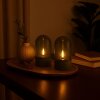 Brilliant Lampada da tavolo LED Illusion con cupola grigio fumo e luce calda 2500 Kelvin