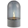 Brilliant Lampada da tavolo LED Illusion con cupola grigio fumo e luce calda 2500 Kelvin