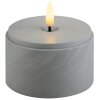Brilliant Lampada da tavolo LED Illusion con cupola grigio fumo e luce calda 2500 Kelvin