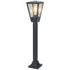 Brilliant Leuchten, lampioncino da vialetto Westcliff con lanterna trapezoidale antracite