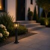 Brilliant Leuchten, lampioncino da vialetto Westcliff con lanterna trapezoidale antracite