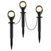 Brilliant Faretti a picchetto Kamara, LED 3000 Kelvin bianco caldo, cavo tra le teste