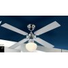 Globo CHAMPION Ventilatore Cromo, Acciaio inox, Bianco, 1-Luce