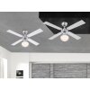 Globo CHAMPION Ventilatore Cromo, Acciaio inox, Bianco, 1-Luce