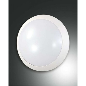 Fabas Luce WIGTON Applique per esterno Bianco, 1-Luce, Sensori di movimento