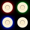 Brilliant Visitation Plafoniera LED Argento, Bianco, 1-Luce, Telecomando, Cambia colore