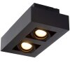 Faretto da soffitto Lucide XIRAX LED Nero, 2-Luci