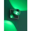 Applique Leuchten Direkt Ls-OPTI LED Acciaio inox, 2-Luci, Telecomando, Cambia colore