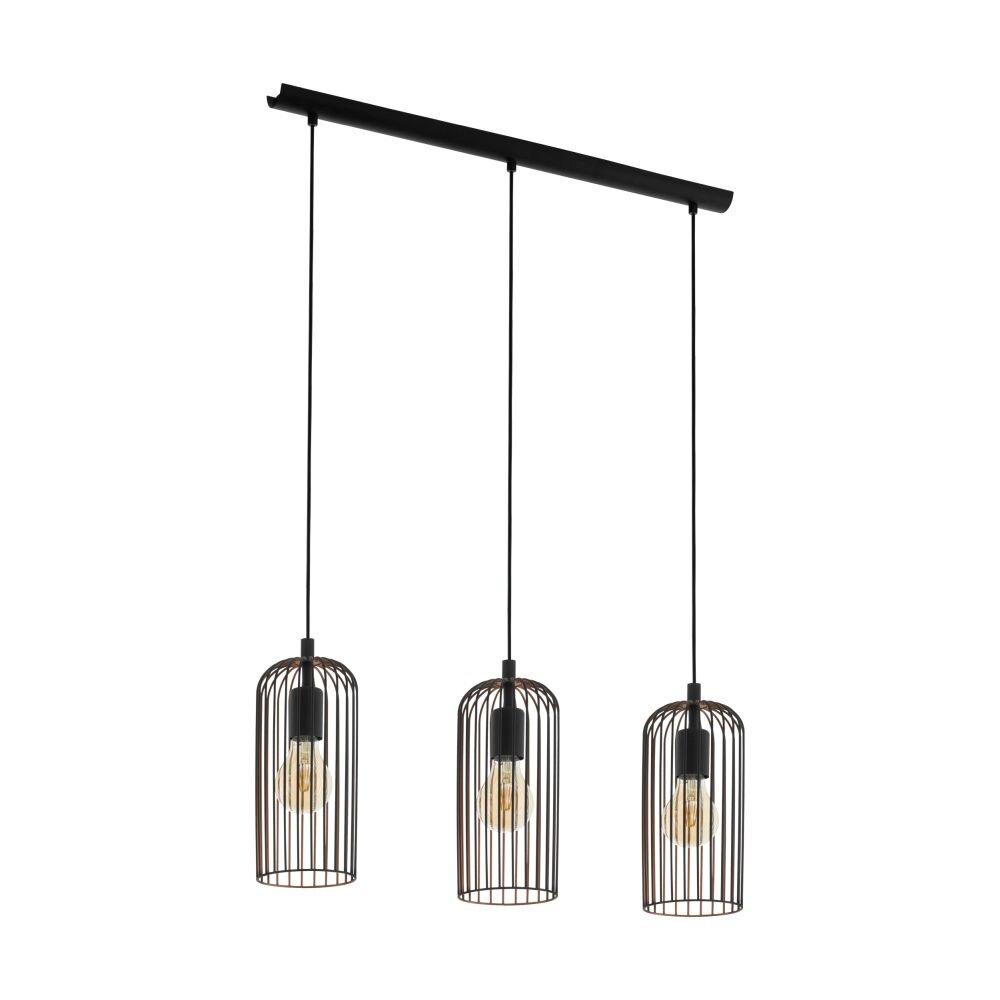Eglo ROCCAMENA Lampadario a sospensione Ramato, Nero, 3-Luci main product photo