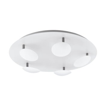 Eglo CERTINO Plafoniera LED Nichel opaco, Bianco, 5-Luci
