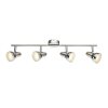 Globo Plafoniera LED Nichel opaco, 4-Luci Globo Plafoniera LED Nichel opaco, 4-Luci