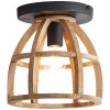 Brilliant Matrix Wood Plafoniera Nero, 1-Luce