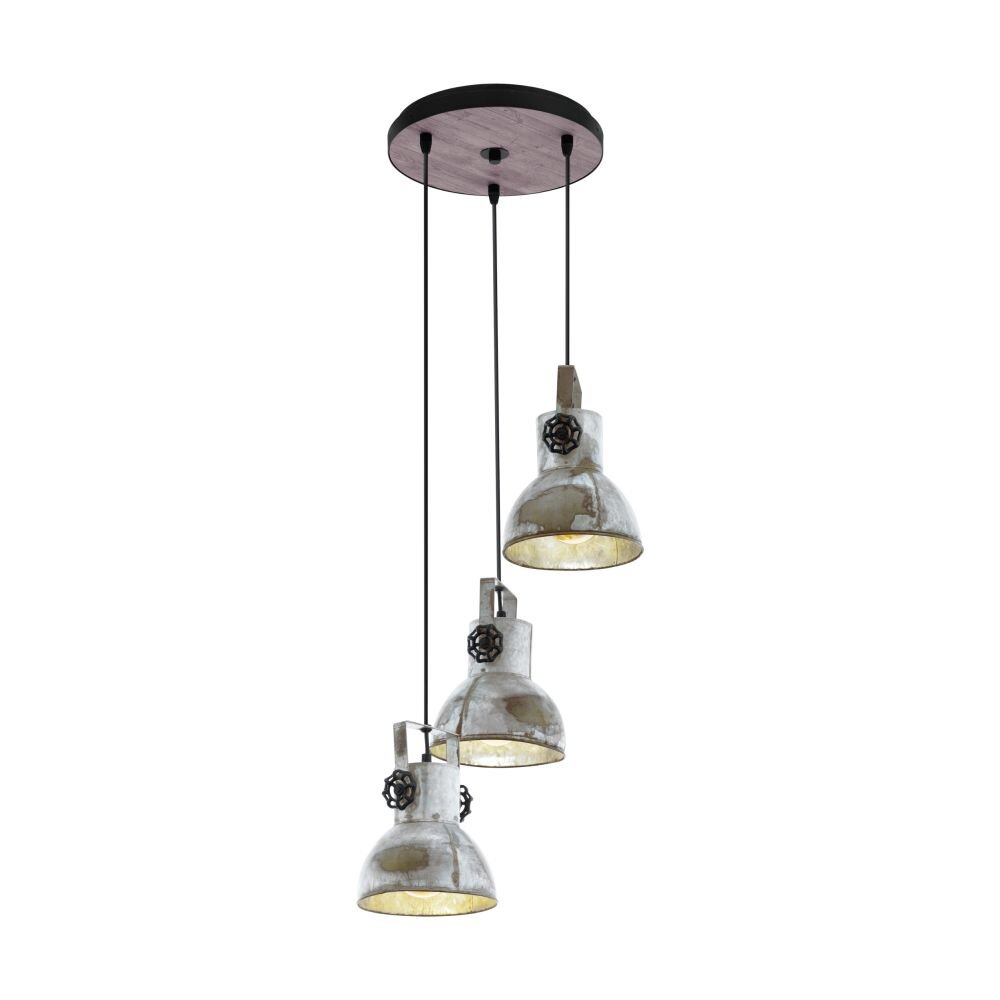 Eglo BARNSTAPLE Lampadario a sospensione Marrone, Nero, 3-Luci main product photo