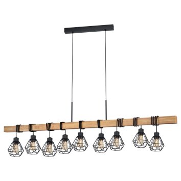 EGLO TOWNSHEND Lampadario a sospensione Marrone, Nero, 9-Luci