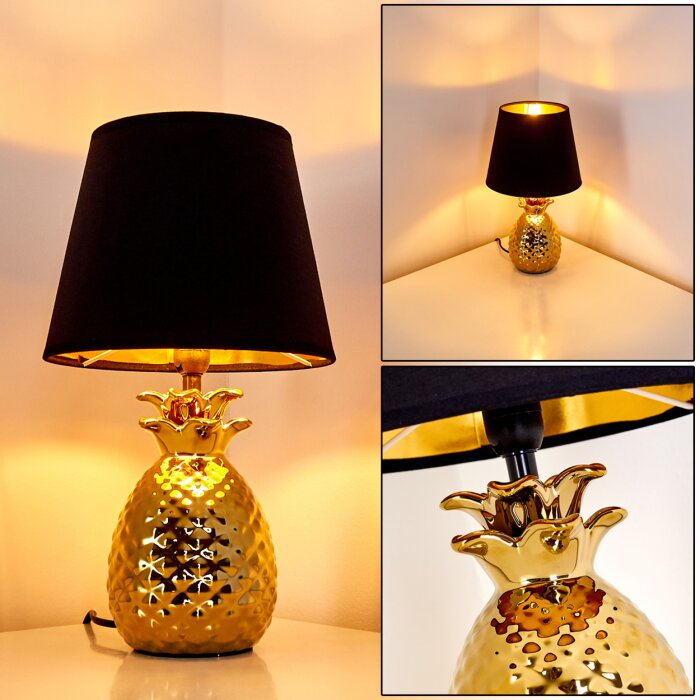 Pina Lampada da Tavolo Oro, 1-Luce