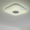 NUTAK Plafoniera LED Bianco, 1-Luce, Telecomando, Cambia colore