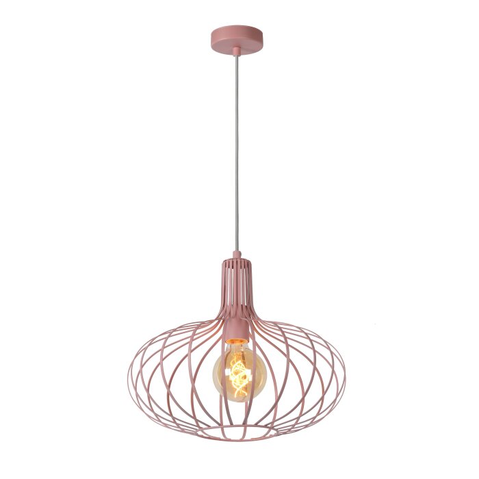 Lampada a Sospensione Lucide MERLINA Fucsia, 1-Luce