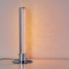 Flaut Lampada da Tavolo LED Cromo, 1-Luce, Telecomando, Cambia colore