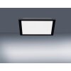 Leuchten-Direkt FLAT Plafoniera LED Nero, 1-Luce, Telecomando