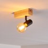 Barbengo Plafoniera Legno chiaro, Nero, 1-Luce