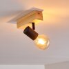 Barbengo Plafoniera Legno chiaro, Nero, 1-Luce