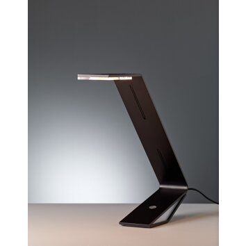 Tecnolumen Flad Lampada da tavolo LED Nero, 1-Luce