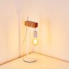 Barbengo Lampada da Tavolo Marrone, Bianco, 1-Luce