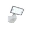 Lutec PERI Faretto da parete per esterno LED Bianco, 1-Luce, Sensori di movimento