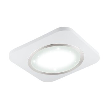 Eglo PUYO-S Lampade LED Nichel opaco, Bianco, 1-Luce