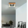 Illuminazione Eglo TOWNSHEND Plafoniera, Faretto da soffitto Marrone, Nero, 2-Luci