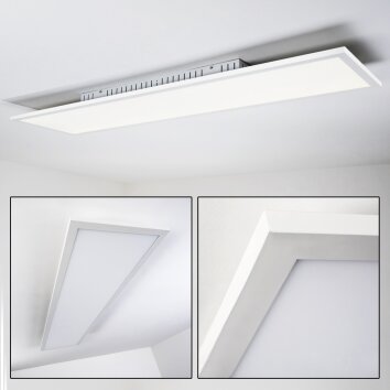 Salmi Plafoniera LED Bianco, 1-Luce