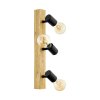 EGLO TOWNSHEND Faretto da soffitto Marrone, Legno chiaro, Nero, 3-Luci