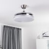 Bendigo ventilatore da soffitto LED Cromo, 1-Luce