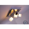 Brilliant LED Faretto da soffitto Cromo, Nichel opaco, Bianco, 3-Luci