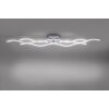 Leuchten-Direkt Wave Plafoniera LED Acciaio inox, 3-Luci
