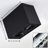 Baishan Plafoniera Nero, 2-Luci