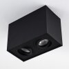 Baishan Plafoniera Nero, 2-Luci
