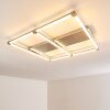 Beken Plafoniera LED Nichel opaco, 1-Luce