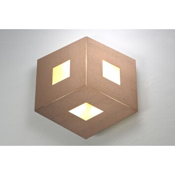 Bopp-Leuchten BOX COMFORT Plafoniera LED Oro, Fucsia, 3-Luci