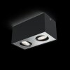 Philips Box Plafoniera LED Nero, 2-Luci