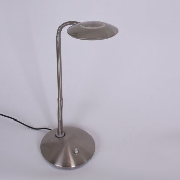 Steinhauer Zenith Lampada da Tavolo LED Acciaio inox, 1-Luce