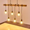 Barbengo Lampada a Sospensione Legno chiaro, Nero, 6-Luci