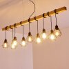 Barbengo Lampada a Sospensione Legno chiaro, Nero, 9-Luci