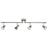 Brilliant Jupp Faretto da soffitto LED Cromo, Nero, 4-Luci